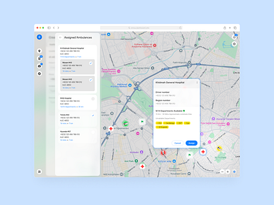 Emergency manage system desktop app ui