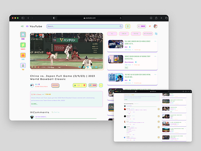Youtube Neo Brutalism Exploration | Watching Page app design exploration neobrutalism ui