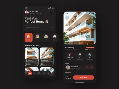 Home Rent App app clean ui home home rent home rent app house house rent app minimal mobile mobile app mobile app design property real estate real estate app realestate rent rent app ui uiux ux