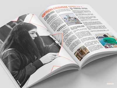 Magasine of french art school art branding design graphic design identity layout logo paper photo print school texture typography