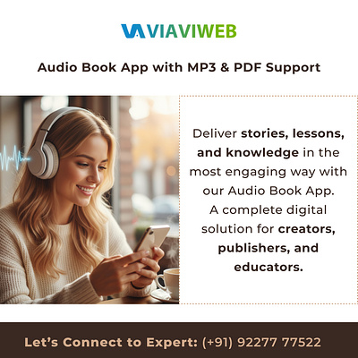 Audiobook App by VIAVIWEB | Viavi Webtech android app development application development audio audio book android app audio book app audiobook book app book listening app ebook app mobile app development mobile application development pdf viaviweb viaviwebtech