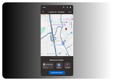 Day 20 - Location Tracker graphic design ui