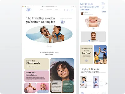 Reimagining Invisalign’s Digital Experience clean website design figma healthcare healthcare home healthcare landing page healthcare website landing page med medical medical website ui web design website website design