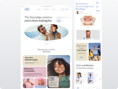 Reimagining Invisalign’s Digital Experience clean website design figma healthcare healthcare home healthcare landing page healthcare website landing page med medical medical website ui web design website website design