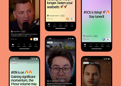 Case Study | UI/UX Video-first Crypto App app design crypto mobile design product design trading ui ux