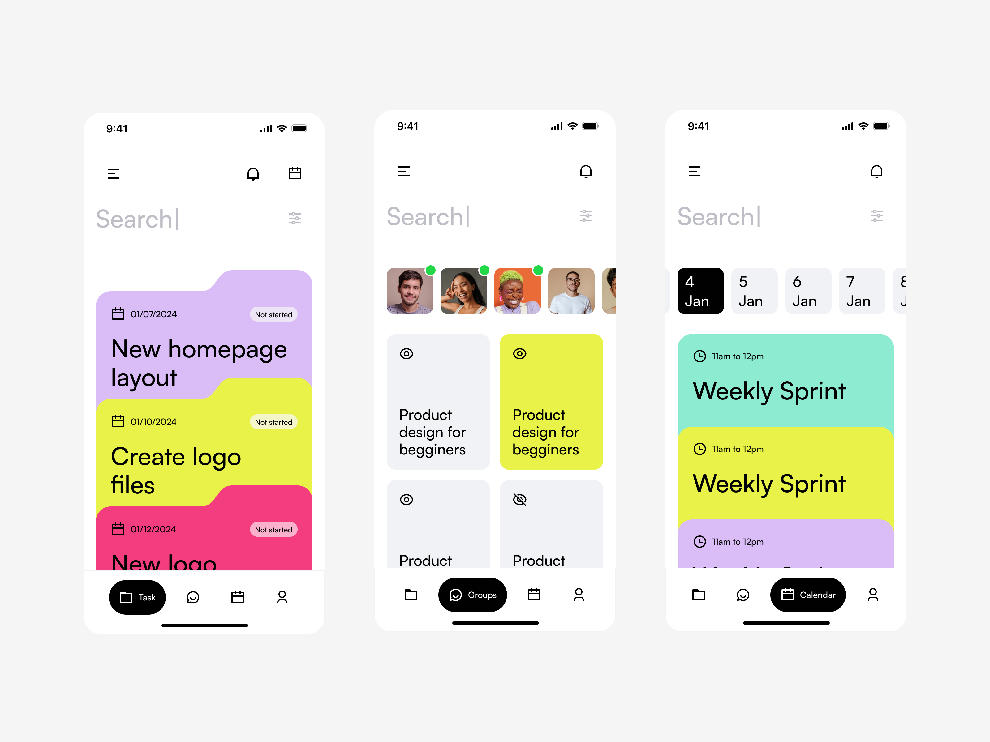 Example of App UI Revamp And Design System