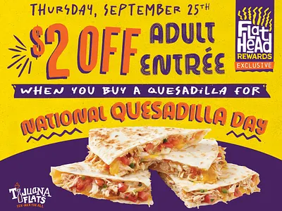 National Quesadilla Day promo