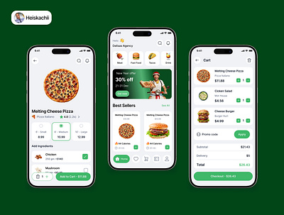 Food Delivery App branding design figma product ui