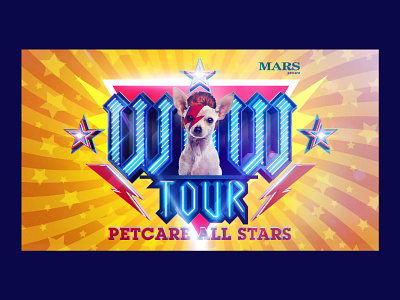 Wow Tour branding design illustration key visual logo show stage