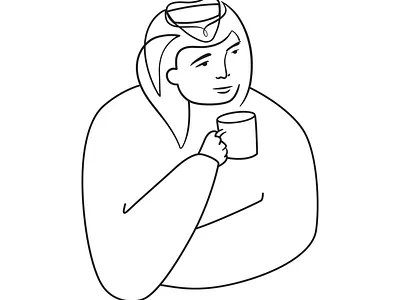 Line art branding design graphic design illustration illustration art line art one line art vector