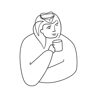 Line art branding design graphic design illustration illustration art line art one line art vector