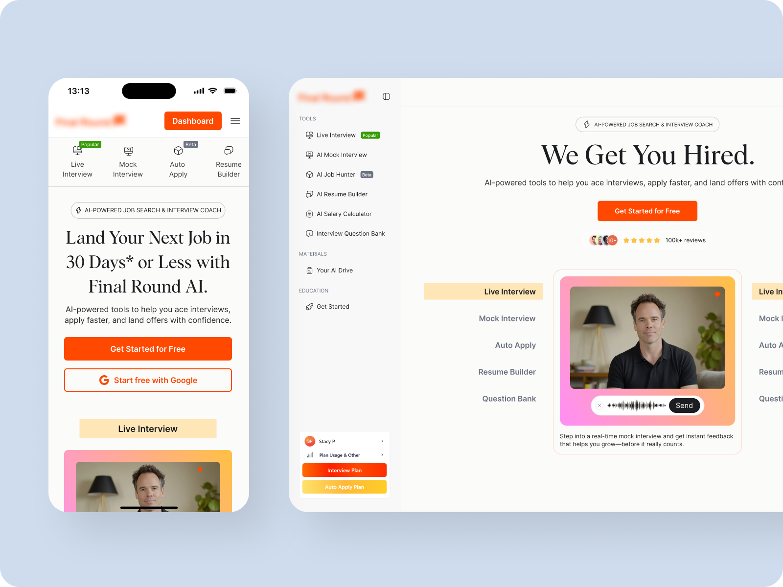 Job search & Interview coach aihiringtools aijobcoach careerconfidence careerplatform careertech finalroundai futureofwork interviewai jobautomation jobpreparation jobsearchai mockinterview professionalgrowth resumebuilder wegetyouhired