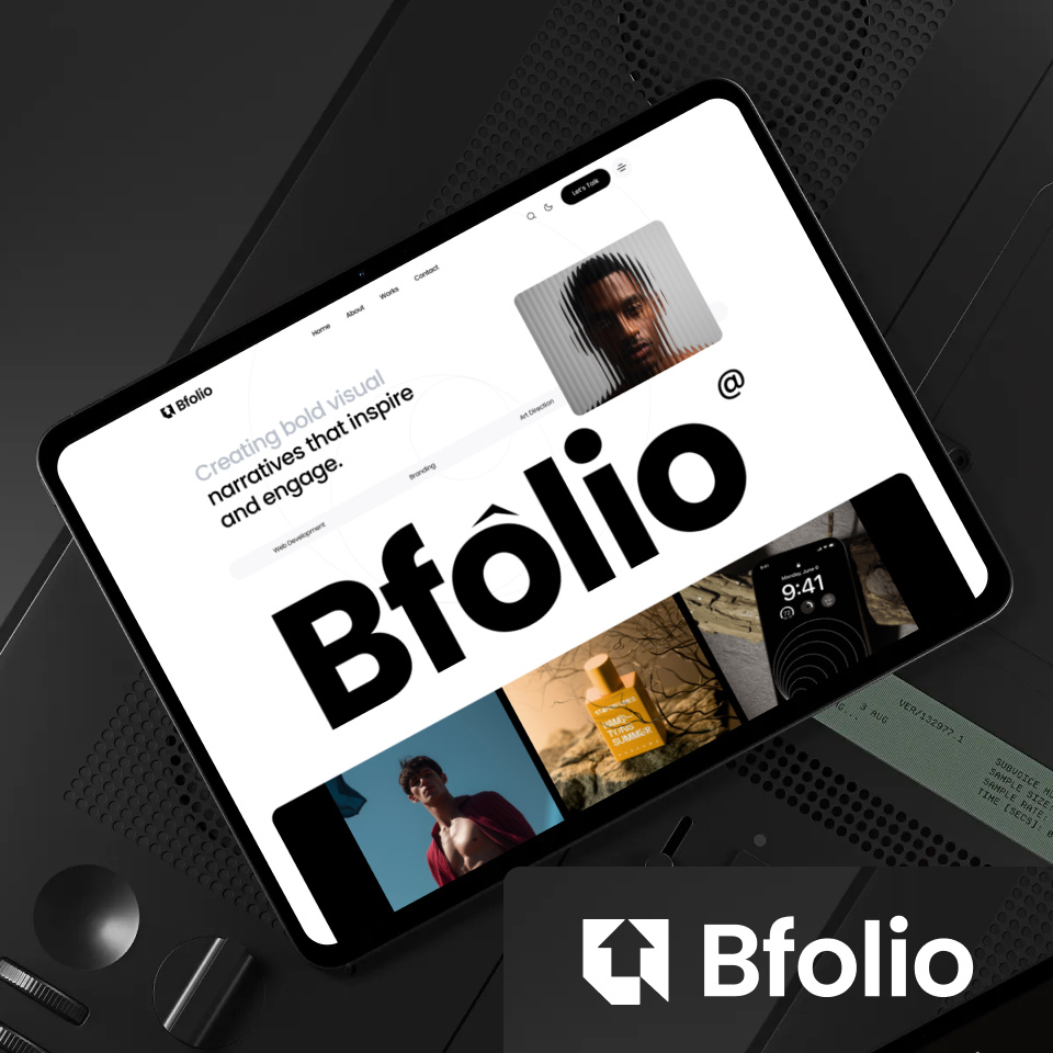 Bfolio - Personal Portfolio WordPress Theme agency branding business creative design ecommerce illustration technology company ui web development