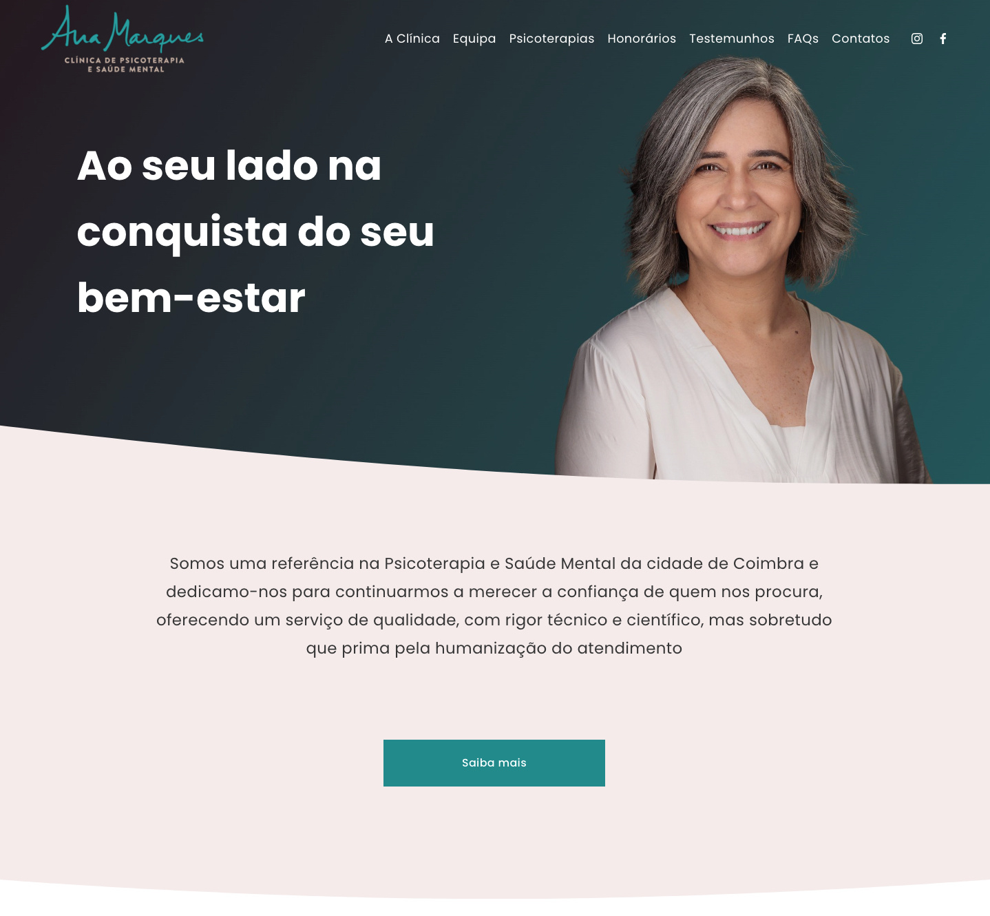 Ana Marques, Clínica de Psicoterapia e Saúde Mental squarespace ui webdesign