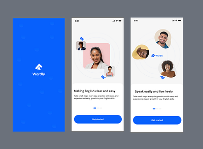 English learning mobile app 3d animation branding design graphic design hiring illustration logo mobile app motion graphics ui ux vector