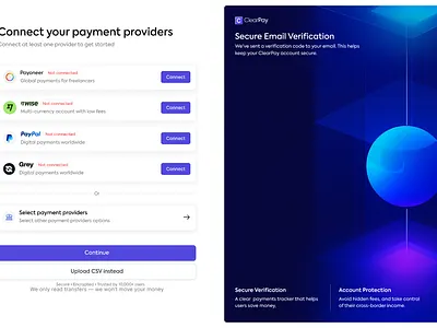 ClearPay – Cross-Border Payments Tracker - SaaS animation ui