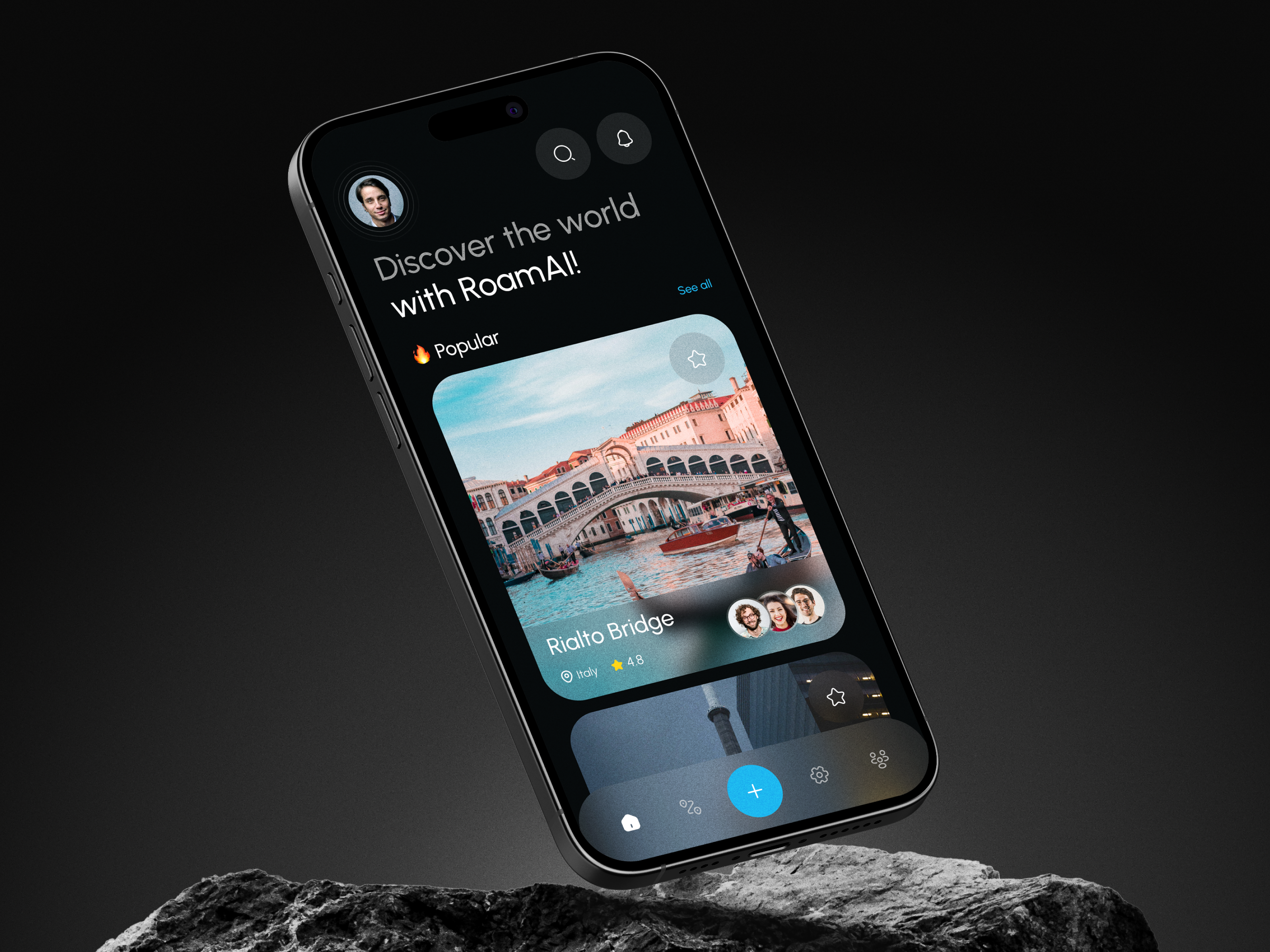 travel Itinerary App Concept app mobile community dark version innovation inspiration ios itinerary minimalism product design trend ui design ui travel ui ux user interface ux design
