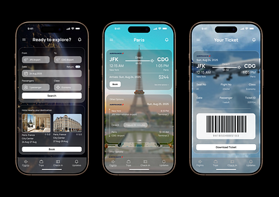 ✈️ Flight Booking App Design Concept ui ux