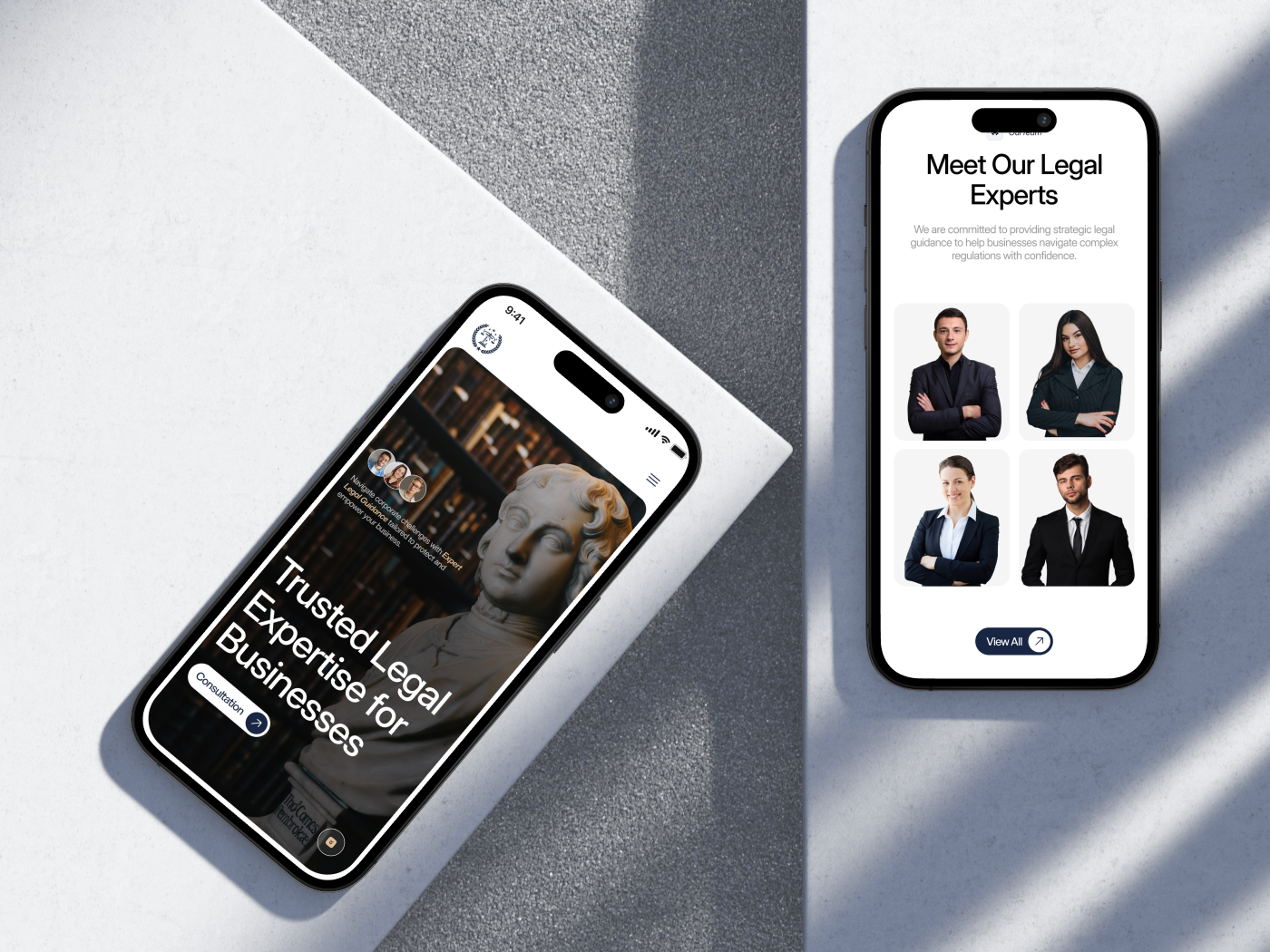Equity Legal: Phone and laptop mockups case study