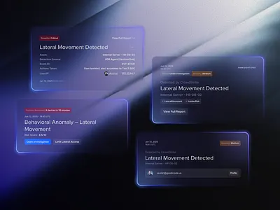 Critical Alert Interface Design cyber cybersecurity design ui ux