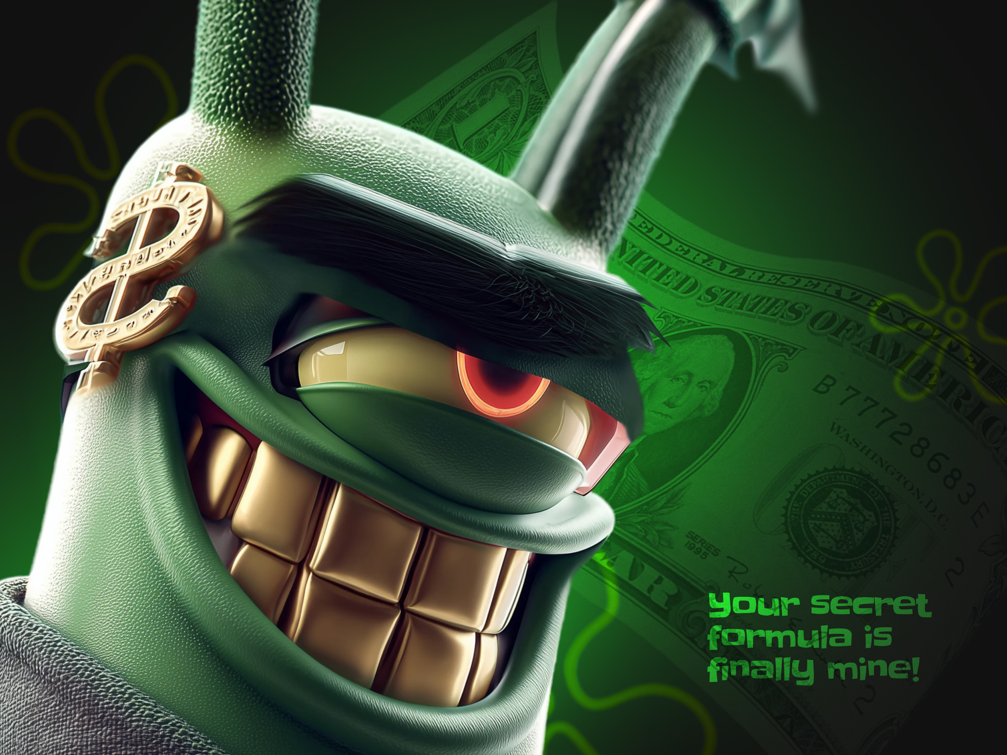 NFT Plankton from SpongeBob animation cartoon design figma hero hero block landing page nft nft landing page plankton spongebob ui ux web web design