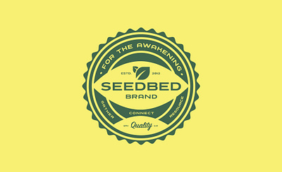 Seedbed Brand Seal bible brand identity brand identity design branding brandmark christian brand farm brand jesus kidmin kids ministry kidsmin logo design logo seal mark organic brand seal