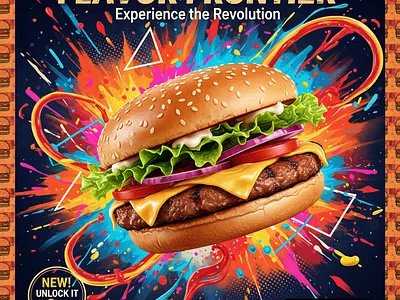 VIBRANCE ads advertising behance branding burger design dribbble fast food graphic design illustration social media ui