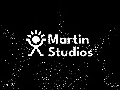 Martin Studios branding design graphic design illustrator logo minimal stickman sun vector