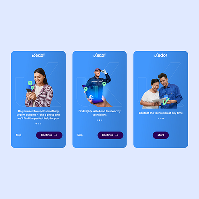 Onboarding homerepair app app homerepair onboarding ui ux