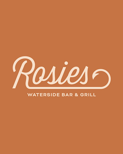 Rosies Waterside Bar & Grill B-Side beverage brand brand assets brand design branding concept creative design food graphic design graphic designer graphics illustration logo logo design mockup restaurant vector