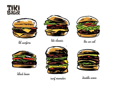 Concept Sketches cheeseburger concept drawing fast food restaurant sketch tiki