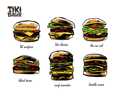 Concept Sketches cheeseburger concept drawing fast food restaurant sketch tiki