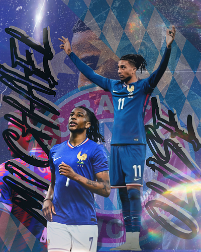 MICHAEL OLISE GRAPHIC dribbblefootball footballdesign footballposter matchdaydesign premierleague soccerart sportsgraphic sportsillustration