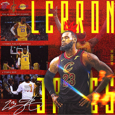 LEBRON JAMES branding designgraphic freelance graphic design lebron motion graphics nba nbadesign sportdesign