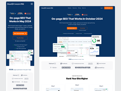 PageOptimizer Pro – Website Design & Development animation design landing ui ux web design webflow