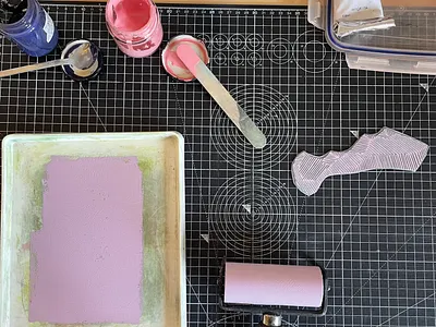 RJS Print Studio design illustration linoprint