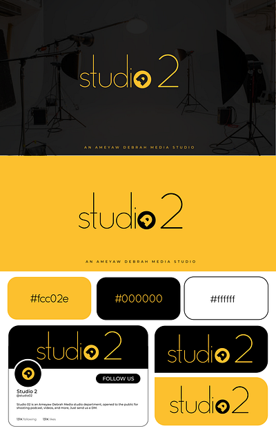 Logo Design - Studio 2 (Ameyaw Debrah Media) branding design graphic design illustration logo
