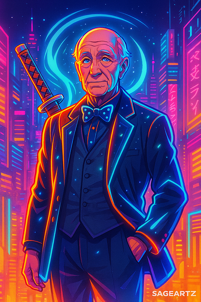NEON SUITARTZ animation graphic design neon suit swag