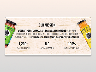 Humble & Frank Foods Mission Statement Sauce Website Design about benefits bottle condiment eat food foods grocery grocery store landing page packaging restaurant sauce snack social proof tasty treat web design website
