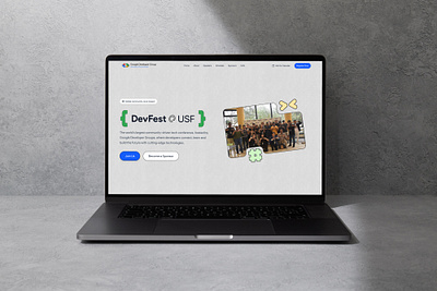 Google's Club Event Website animation ui