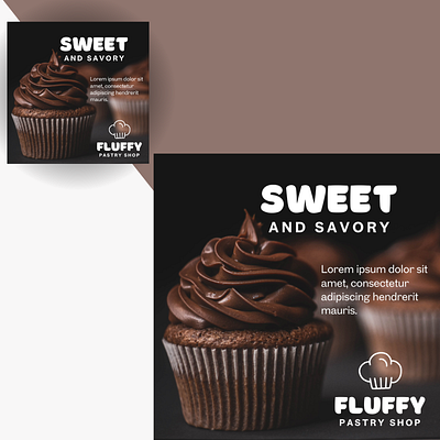 Fluffy Pastry Shop / Sweet and Savory bakery canva content creator content design design freelancer graphic design instagram feed instagram post marketing menu menu marketing pastry social media social media content social media design social media marketing sweet