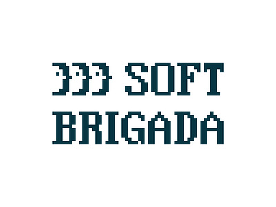 Soft brigada logo app logo brand branding design developer face geometric logo graphic design icon design logo logotype mark minimal pixel pixel logo soft logo startup logo studio tech logo technologies