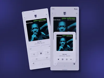 Daily UI 010: Social Share branding daily ui graphic design music music app social share ui