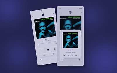 Daily UI 010: Social Share branding daily ui graphic design music music app social share ui