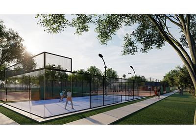 CENTRO DEPORTIVO - Pádel architecture arq design documentacióntecnica renders
