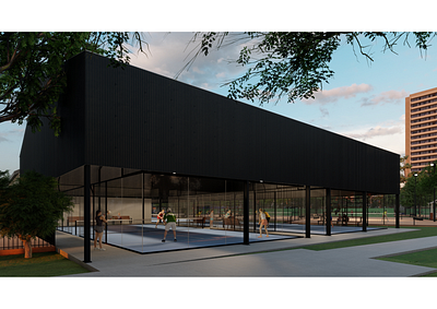 CENTRO DEPORTIVO - Pádel architecture arq design documentacióntecnica renders