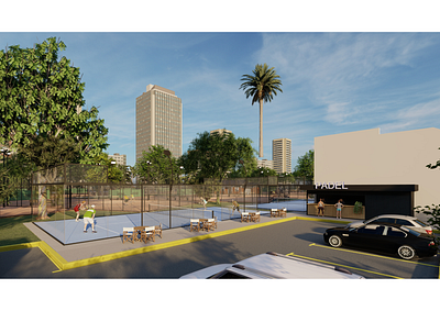 CENTRO DEPORTIVO - Pádel architecture arq design documentacióntecnica renders