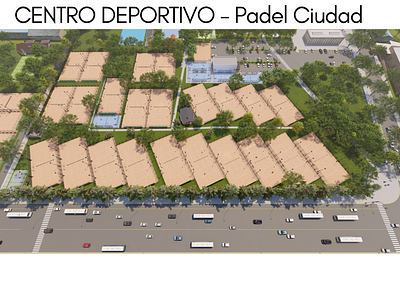 CENTRO DEPORTIVO - Pádel architecture arq design documentacióntecnica renders