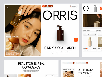Orris - Beauty Body & Skin Care beauty body branding care design ecommerce elementor framer landing online page shop skin store ui webflow website wordpress