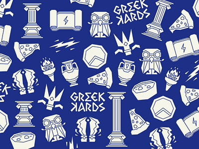 Greek Pattern 🇬🇷 ancient blue branding design god graphic design greece greek icon illustration logo pattern retro vector white